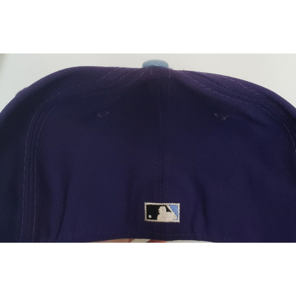 Houston Astros Hat Cap 45 Years Patch Purple Blue Size 8 New Era - Picture 3 of 7